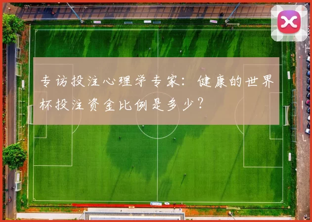 专访投注心理学专家:健康的世界杯投注资金比例是多少?