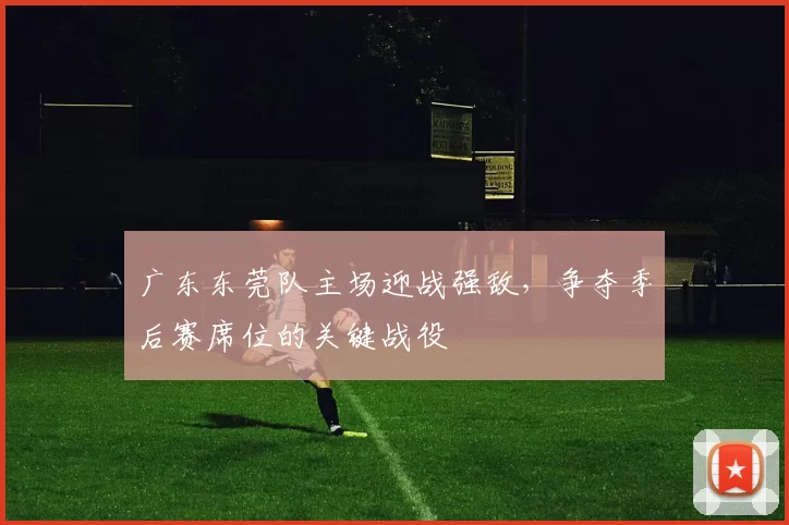 广东东莞队主场迎战强敌，争夺季后赛席位的关键战役
